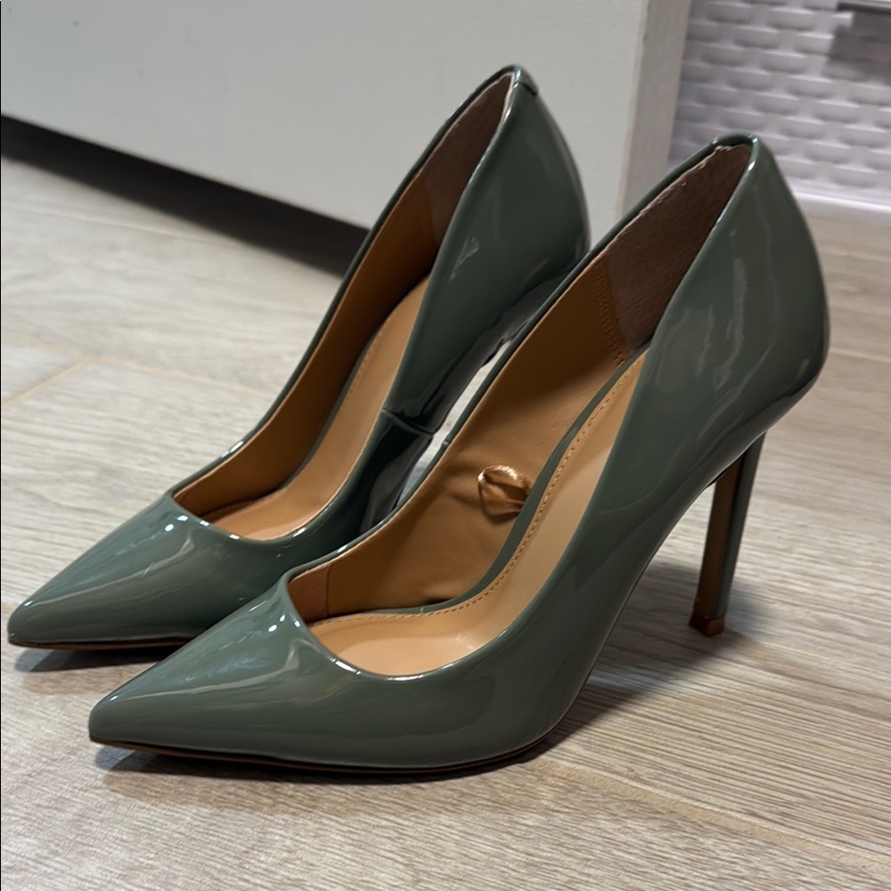 Express Green Stiletto Heels